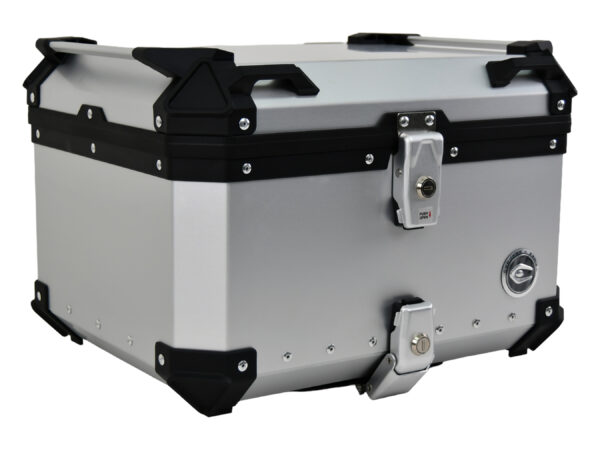 Kufer centralny aluminiowy Coocase 55L - srebrny - obrazek 2