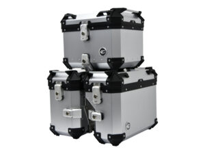 Zestaw kufrów aluminiowych Coocase Srebrny 3szt
