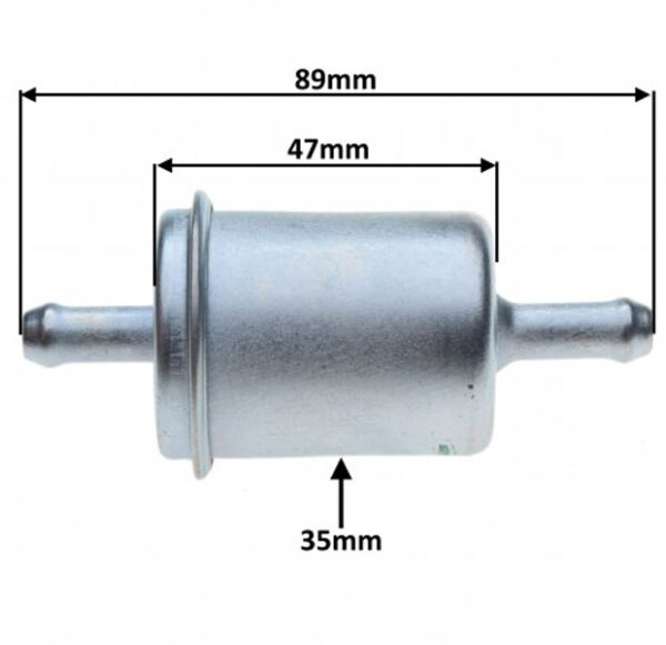 Filtr paliwa QJMOTOR 8mm SRK / SFA / TRX / SRT / SVT / SRV - obrazek 2