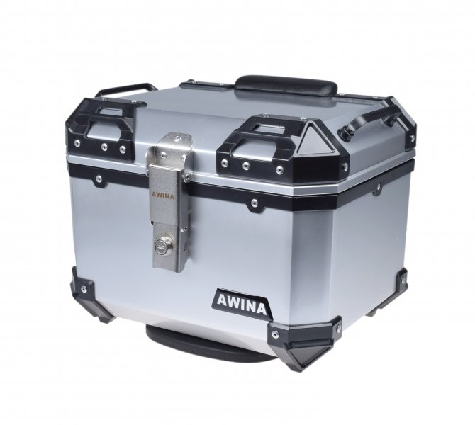 Kufer 35L 40x36x32.5 cm Adventure srebrny - obrazek 2