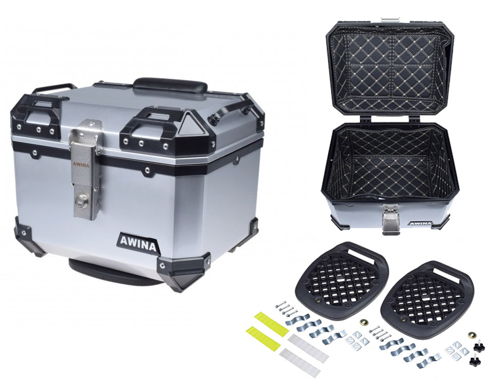 Kufer 35L 40x36x32.5 cm Adventure srebrny