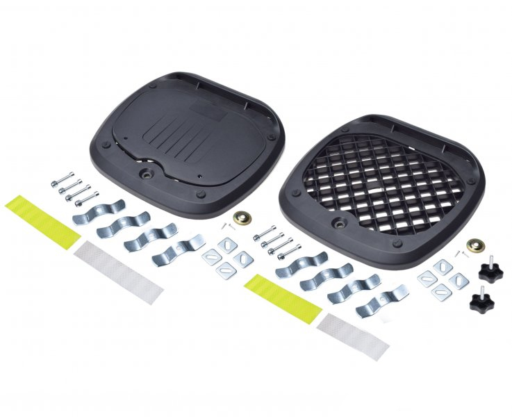 Kufer 45L 43.5x38x34 cm Adventure Srebrny - obrazek 3