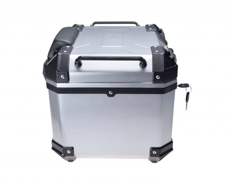 Kufer 45L 43.5x38x34 cm Adventure Srebrny - obrazek 6